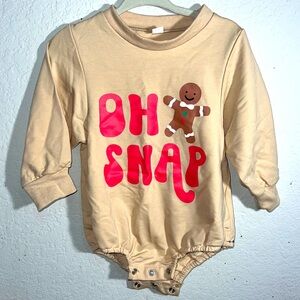 Girls 9-12M Gingerbread Onesie
